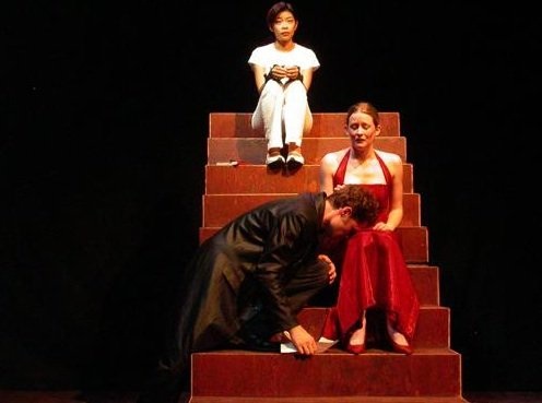 Simon Rice, Jo Chim and Meghan Mesheau in "Eugene"