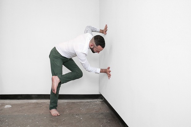 study for The Ballad of _____ B (2013). Performance for the camera. Photograph by Manolo Lugo.